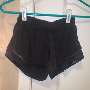 black lululemon Hotty Hot Short II